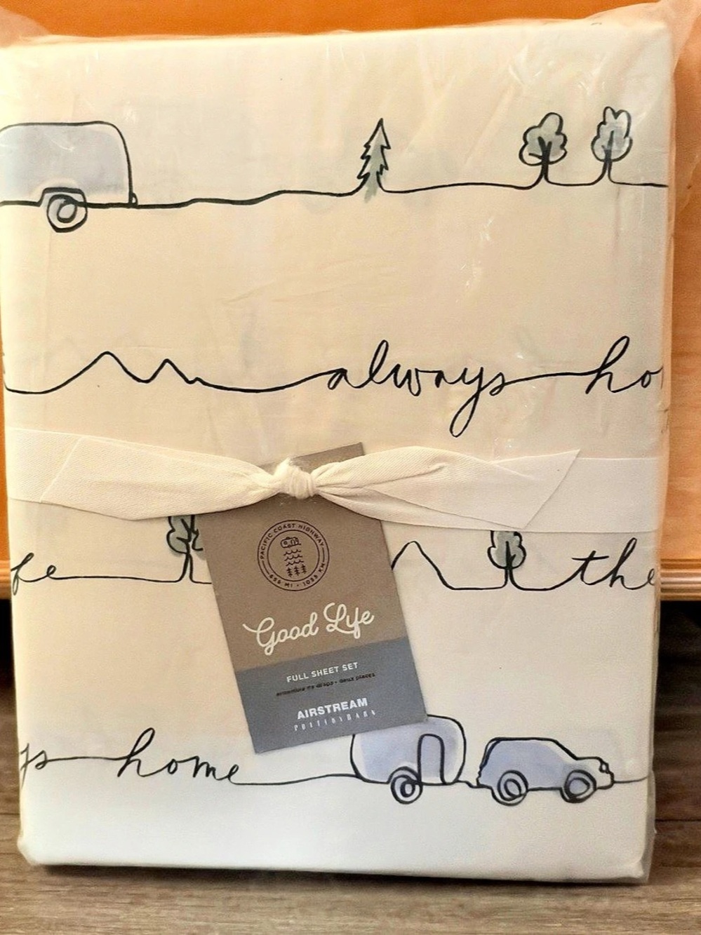 Pottery Barn Airstream Good Life Sheet Set and Pillowcases Airstream Full Sheet